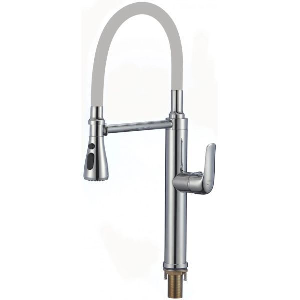 Смеситель для кухни с гибким изливом и режимом душ Savol S-002803-04, хром