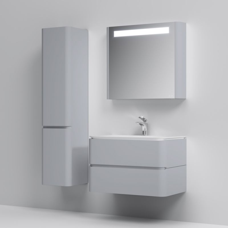 Тумба под раковину AM.PM Sensation 80 M30FHX0802FG подвесная Серый шелк Тумба под раковину AM.PM Sensation 80 M30FHX0802FG подвесная Серый шелк