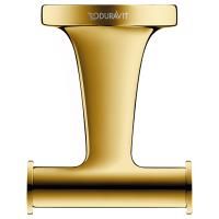 Duravit Starck T Двойной крючок настенный, цвет: Gold Polished