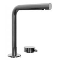 Fantini AF/21 Смеситель для раковины, 2 отв., без донного клапана, излив 190мм, цвет: матовая натуральная сталь