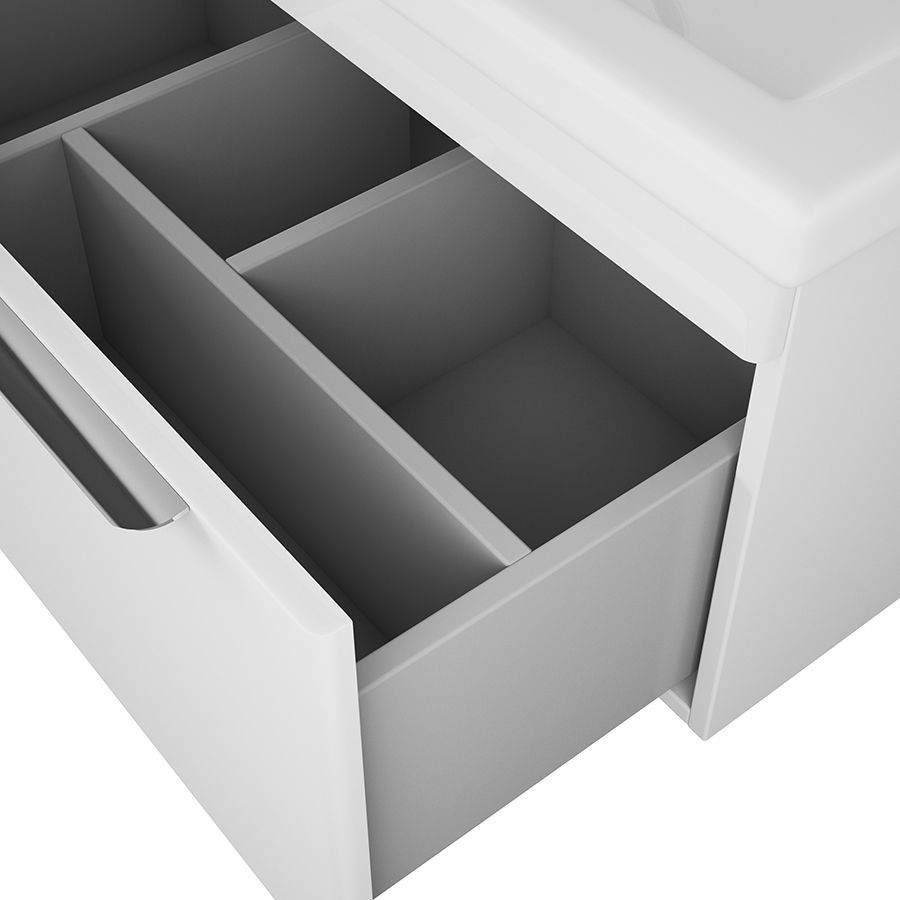 Тумба Vind 80, белый лак