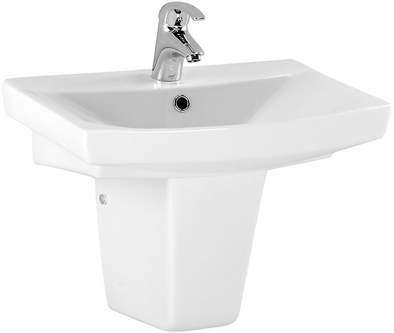 Раковина Cersanit Carina 55 UM-CAR55/1 Белая, артикул S-UM-CAR55/1-w