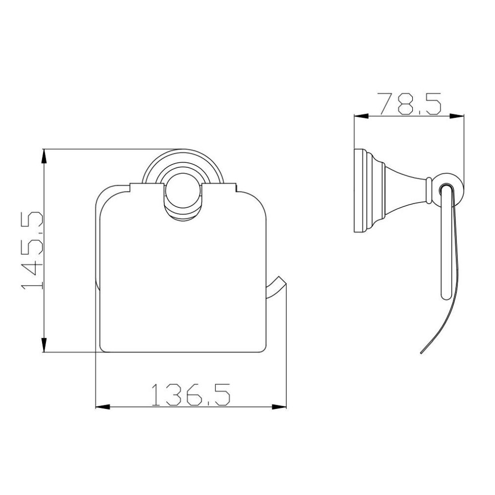 Держатель для туалетной бумаги Rav Slezak MORAVA MKA0400Z, золото, артикул MKA0400Z
