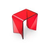 Табурет, KNIEF, ширина, мм-432, глубина, мм-300, высота, мм-442, тип установки-отдельностоящий, материал-Solid surface, цвет-Red Wine