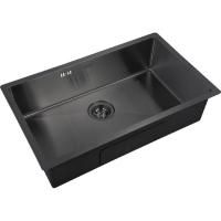 Кухонная мойка ZorG Grafit PVD 7444 GRAFIT Графит Кухонная мойка ZorG Grafit PVD 7444 GRAFIT Графит