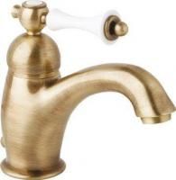 Смеситель Для Раковины CEZARES Margot-1 Бронза (ручка Белая) Opadiris