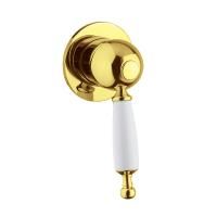 OXFORD См-ль скрытого монтажа моноком., ручка белая, золото