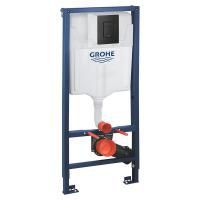 Инсталляция для унитаза GROHE SOLIDO 38811KF0 (с клавишей смыва, три режима слива, черный матовый) , шт Инсталляция для унитаза GROHE SOLIDO 38811KF0 (с клавишей смыва, три режима слива, черный матовый) , шт