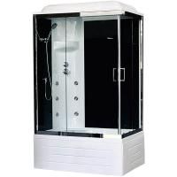 Душевая кабина Royal Bath BP 100х80 RB8100BP3-BT-CH-L с гидромассажем профиль Хром задняя стенка Черная Душевая кабина Royal Bath BP 100х80 RB8100BP3-BT-CH-L с гидромассажем профиль Хром задняя стенка Черная