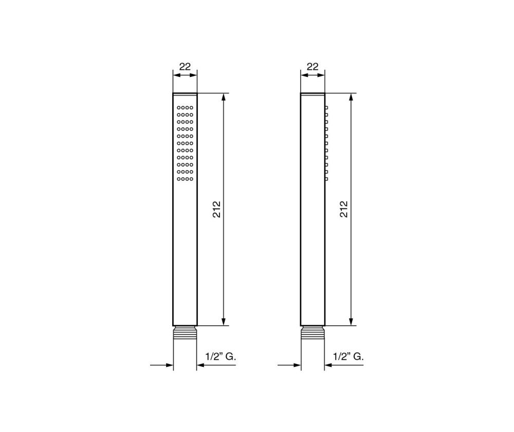 Emmevi, круглая однорежимная лейка ручного душа из латуни (для набора 167), цвет бронза, артикул C02445/BR