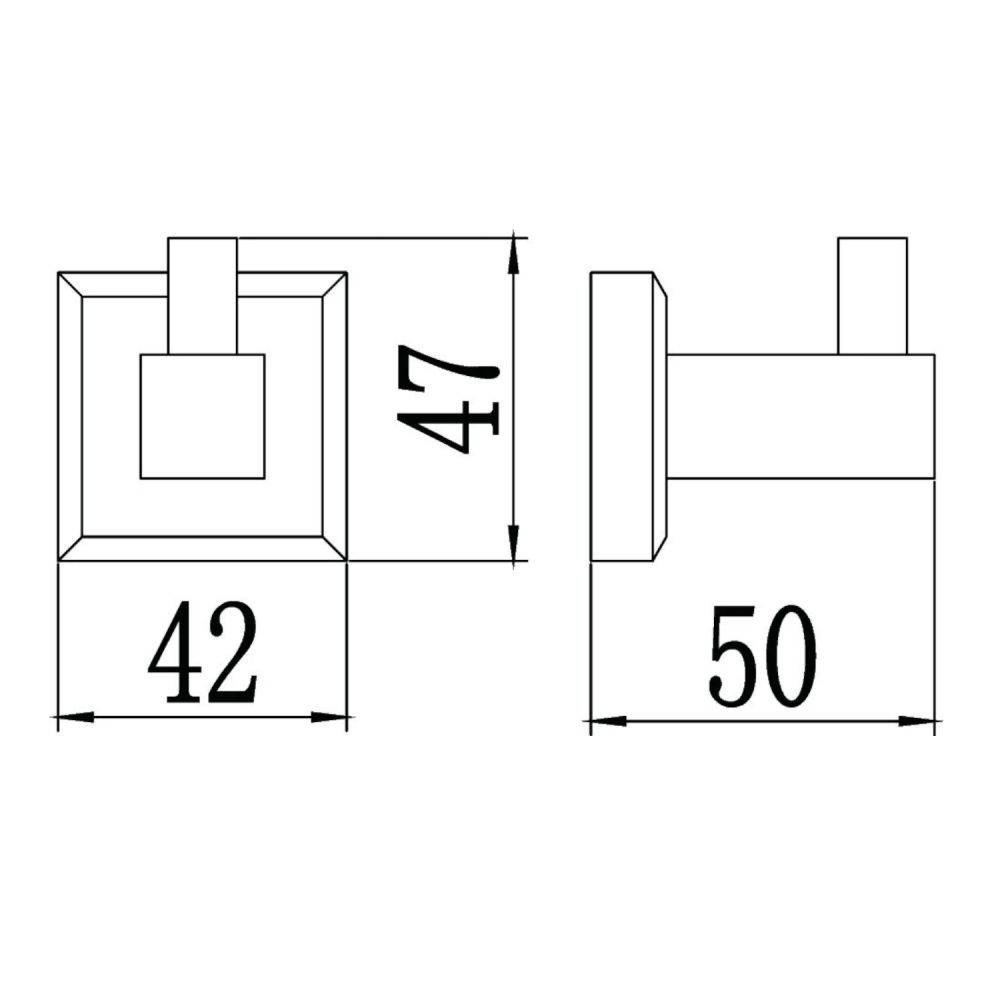 Крючок для ванной комнаты Savol S-009553, хром, артикул S-009553