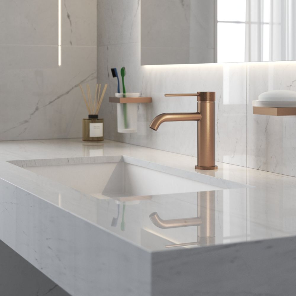 Смеситель для раковины Timo Saona розовое золото (2461/19F), артикул 2461/19F