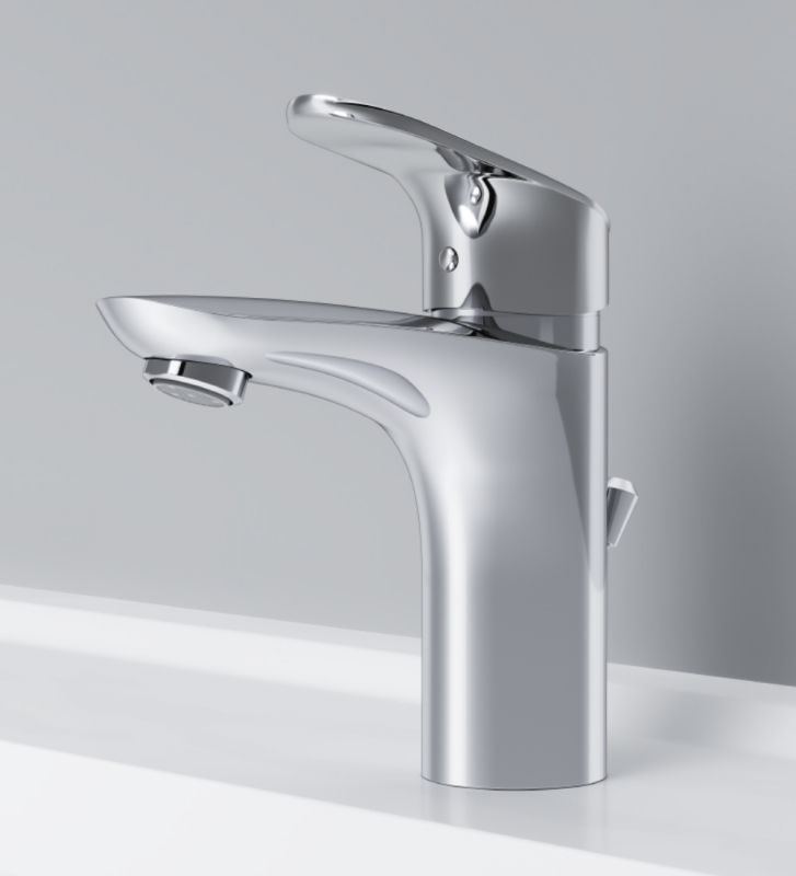 F8092116 Like смеситель для умывальника с донным клапаном, излив 110 мм, хром, шт F8092116 Like смеситель для умывальника с донным клапаном, излив 110 мм, хром, шт