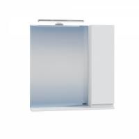 Зеркальный шкаф Санта Марс 70 см, 700283, с подсветкой, белый