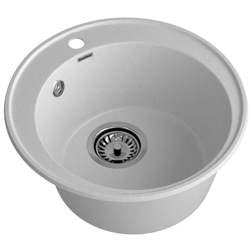 Кухонная мойка GranFest QUARZ 8, серый, артикул 08 серый