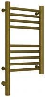 Полотенцесушитель электрический "БОГЕМА 3.0" прямая 500х300 / МЭМ левый (Состаренная бронза)