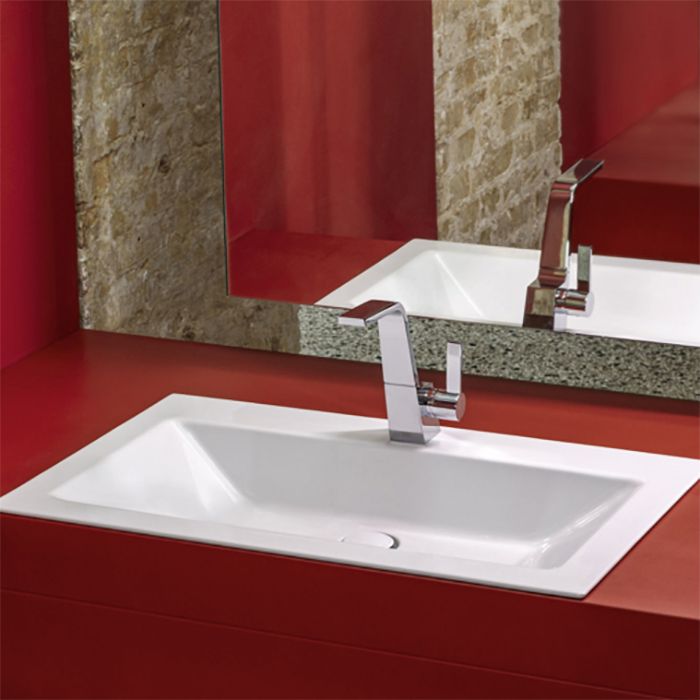 BETTE Loft Раковина встраиваемая сверху 800х495х100 мм, без перелива, с 1 отв под см. цвет белый