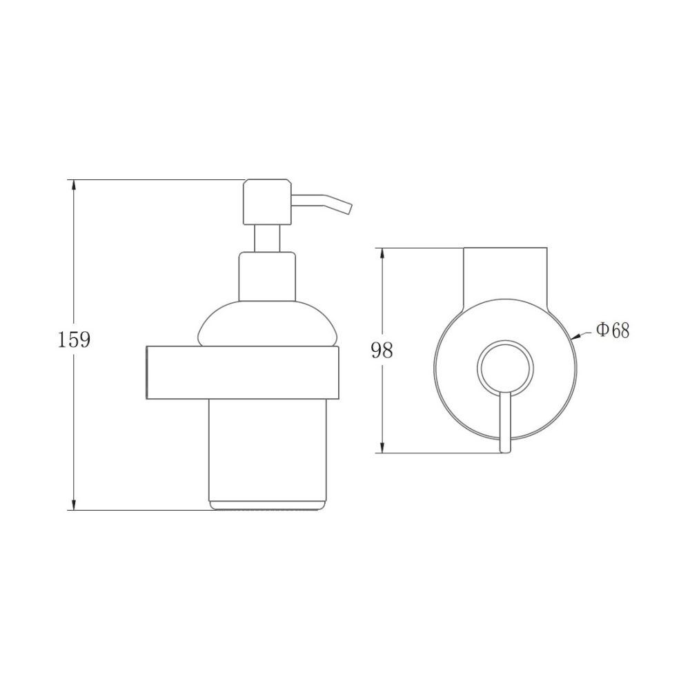 Дозатор жидкого мыла BELZ B90927, черный