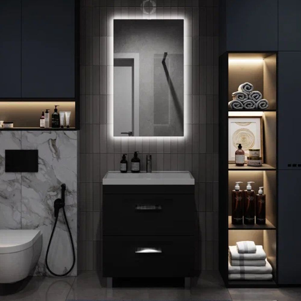 Тумба под раковину напольная Velvex Orlando tn.ORL.CLA.70.2Y графит, 70 см, артикул tn.ORL.CLA.70.2Y графит