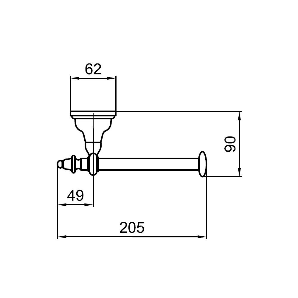Держатель для туалетной бумаги Webert Armony AM500801065, бронза, артикул AM500801065
