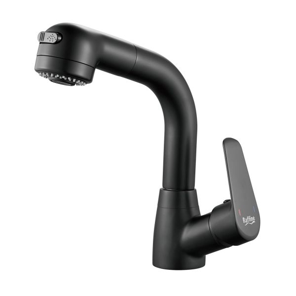 Смеситель для раковины многофункциональный Raffine F291H, черный