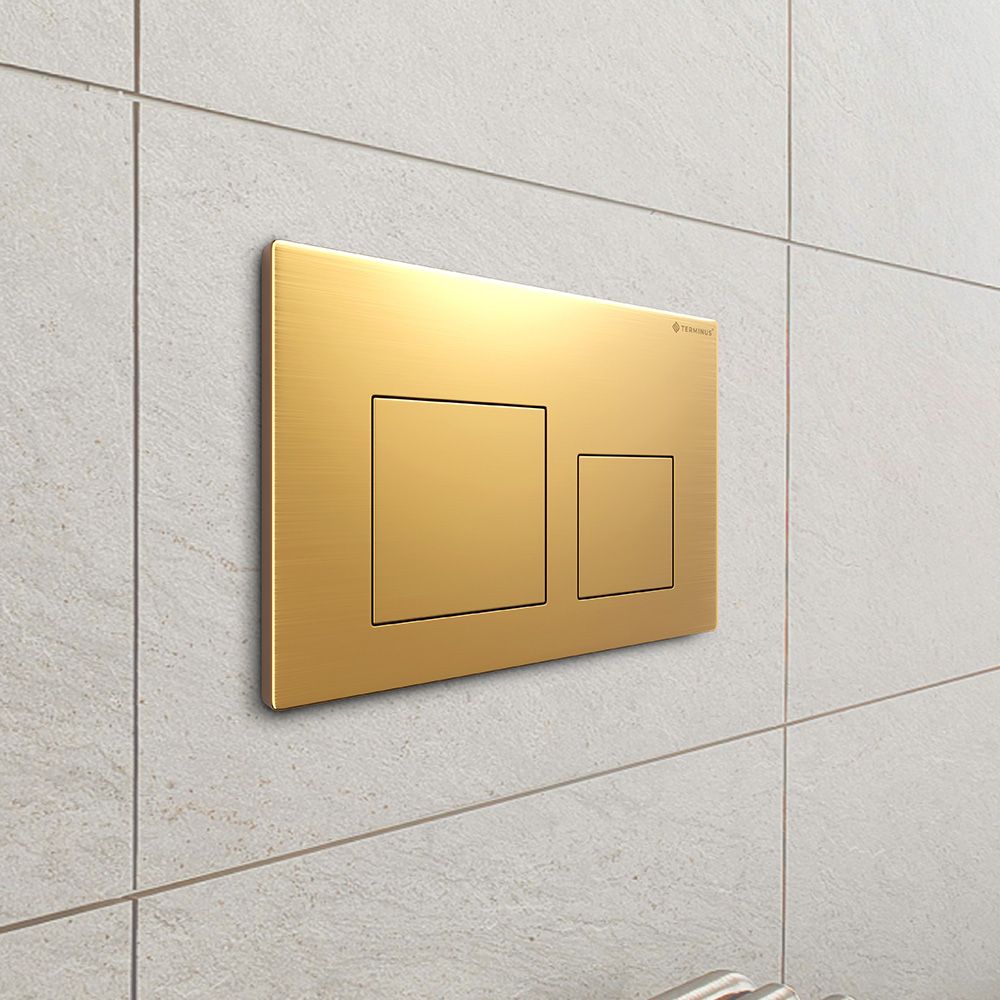 Клавиша смыва Terminus 82K24х16G, золото