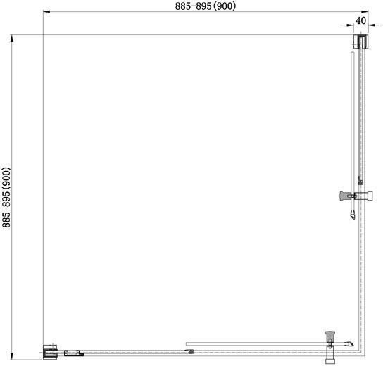 Душевой уголок Aquanet Delta Cube NPE1142 90x90, прозрачное стекло Душевой уголок Aquanet Delta Cube NPE1142 90x90, прозрачное стекло