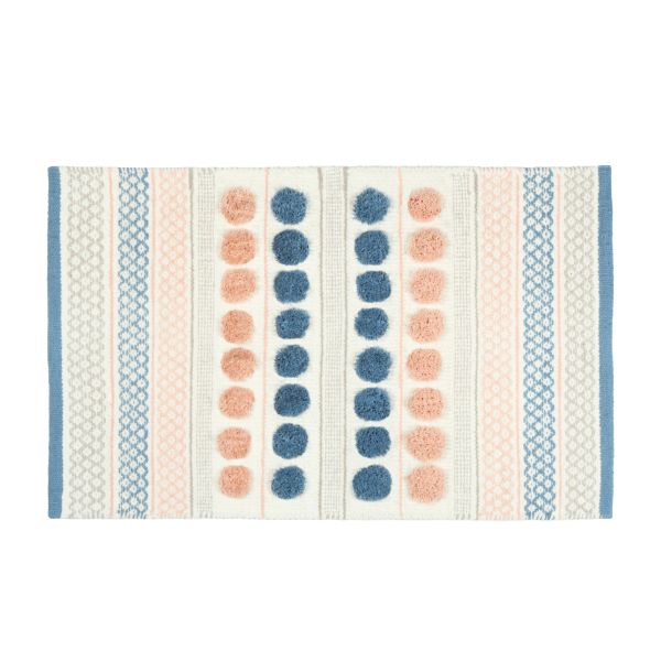 Коврик для ванной комнаты FIXSEN LOTUS FX-8030W, разноцветный