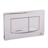 RIVER DUAL Клавиша двойная универсальная h165x245 мм.(пластик), хром