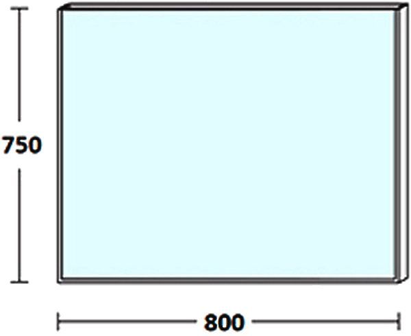 Зеркало De Aqua Сильвер 80 серебро