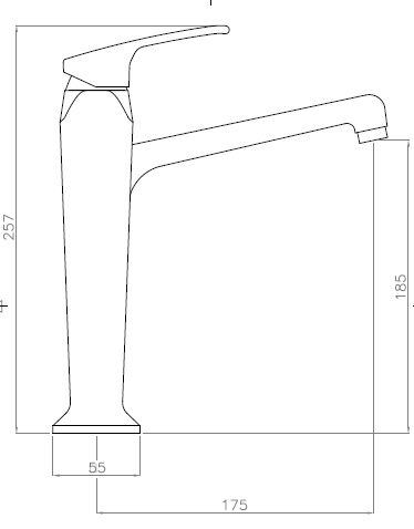 Смеситель для раковины Cezares Legend LEGEND-LSM2-A-03/24 Золото 24 карат