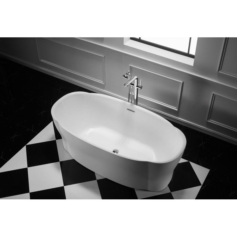 Акриловая ванна BelBagno BB403-1700-850 170х85 без гидромассажа Акриловая ванна BelBagno BB403-1700-850 170х85 без гидромассажа
