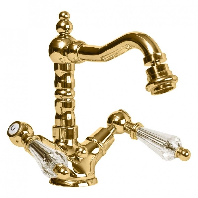 Смеситель для биде Cezares Diamond BS2 прозрачные ручки 01 Хром Смеситель для биде Cezares Diamond BS2 прозрачные ручки 01 Хром