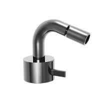 Fantini AF/21 Смеситель для биде, 1 отв., без донного клапана, излив 130мм, цвет: матовая натуральная сталь