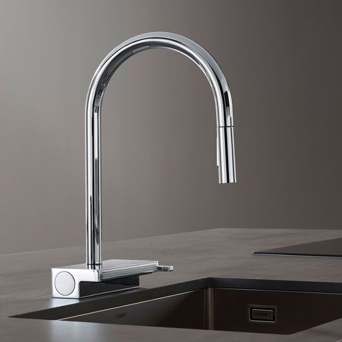 Смеситель для кухни, Hansgrohe, Aquno Select M81, sBox, многофункциональный дуршлаг, тип открывания воды-однорычажный, тип регулирования воды-керамический картридж, монтаж-на раковину/столешницу, отверстия для монтажа-1, высота, мм-390, вынос излива, мм-2 Смеситель для кухни, Hansgrohe, Aquno Select M81, sBox, многофункциональный дуршлаг, тип открывания воды-однорычажный, тип регулирования воды-керамический картридж, монтаж-на раковину/столешницу, отверстия для монтажа-1, высота, мм-390, вынос излива, мм-2