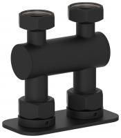 Модуль 2х3/4" прямой EU50 (Тёмный титан муар)