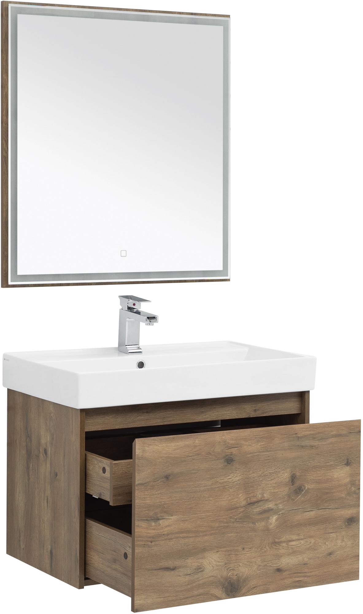 Мебель для ванной Aquanet Nova Lite 75 дуб рустикальный (1 ящик) Мебель для ванной Aquanet Nova Lite 75 дуб рустикальный (1 ящик)
