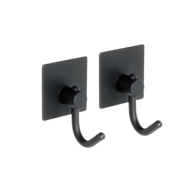 Крючок для ванной FIXSEN PRACTICA FX-560B, 2шт., черный