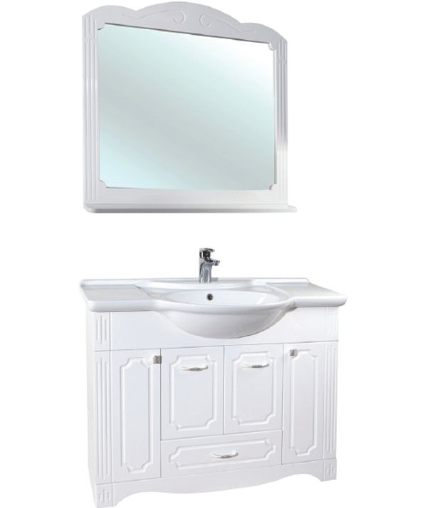 Зеркало Bellezza Кантри 105 4619918000017 Белое