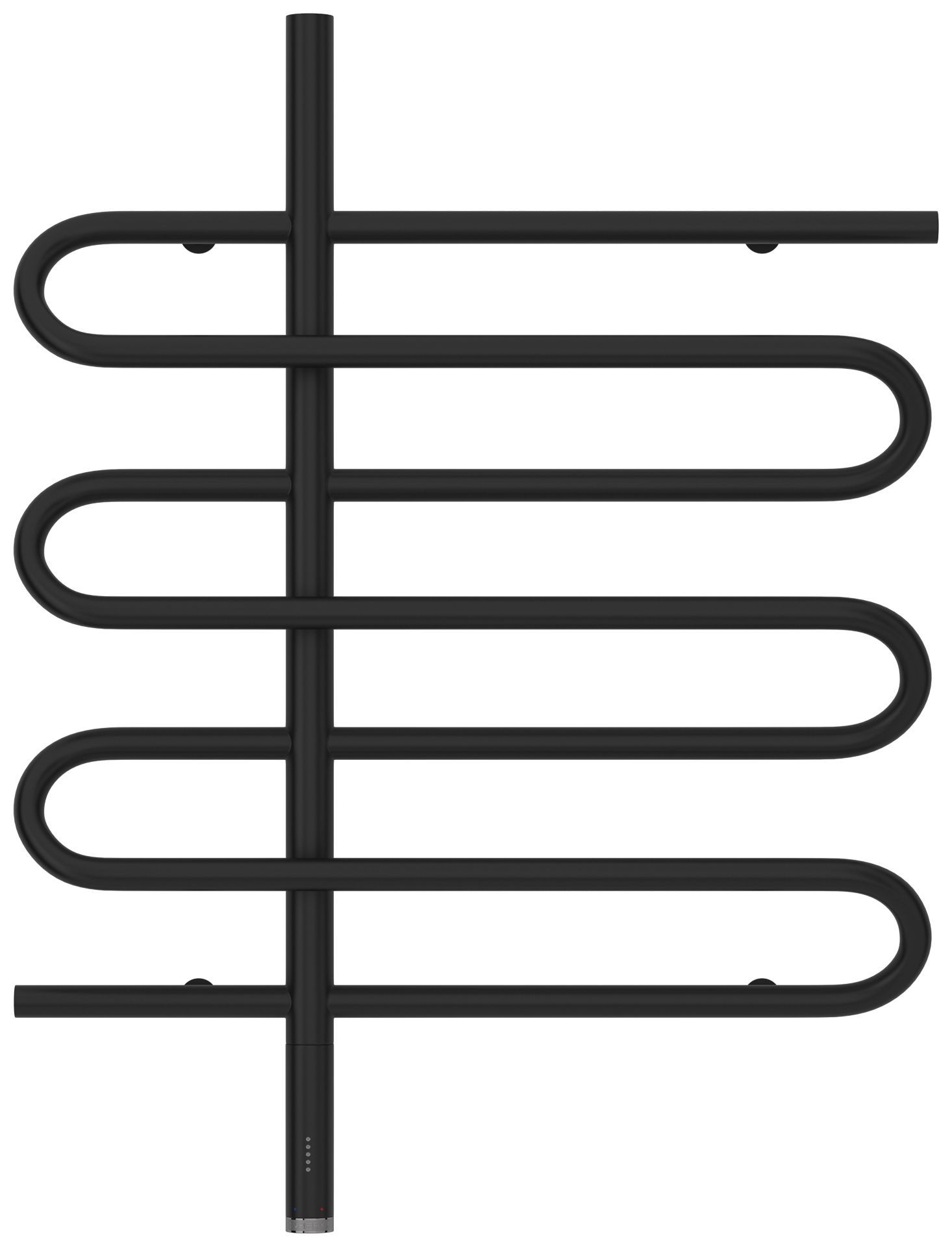 Полотенцесушитель электрический ЭПАТАЖ 3.0 800х600 МЭМ левый (Матовый чёрный)