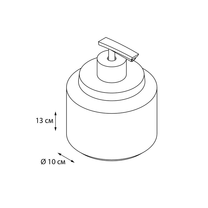 Дозатор жидкого мыла FIXSEN COIN FX-250-1, серый/золотой