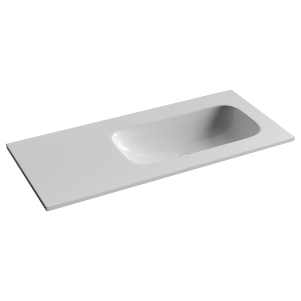 Раковина накладная Ceramicanova Грация (Grace) чаша справа без отв под смеситель 1010x457x137 белый CN7015wx