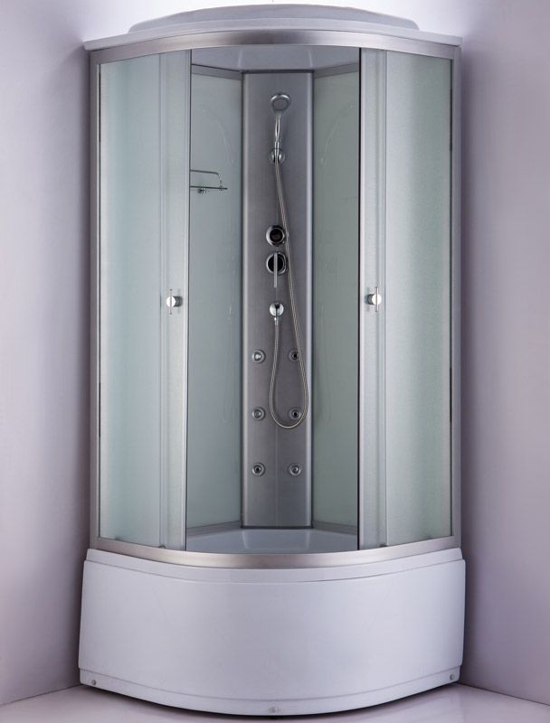 Душевая кабина Niagara NG-2308G 90x90 стекло матовое задние стенки Белые Душевая кабина Niagara NG-2308G 90x90 стекло матовое задние стенки Белые
