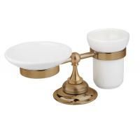 Стакан и мыльница настольные CEZARES APHRODITE-STTP