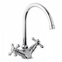 Bongio Kitchen Кухонный смеситель с поворотным изливом, цвет: хром