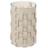 ADJ Корзина для мусора Bottega, D22xH35 см., цвет: панна котта/белый