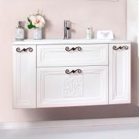 Тумба под раковину Бриклаер Адель 105 Белая глянцевая