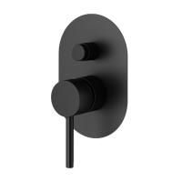 Plumberia Selection IXO Внешняя часть встраиваемого смесителя на 2 вых., накладка овал 100х150мм, черн.матов.