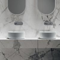 Kerasan  Oke Раковина накладная круглая 40хH15 см, без отв под смеситель, цвет: белый