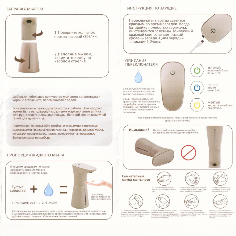 Дозатор жидкого мыла электронный FASHUN A410-7, черный